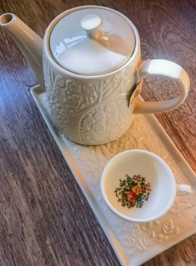 英国Mason Cash森林浮雕餐具马克杯水壶花瓶奶壶烤碗深调料罐盖碗