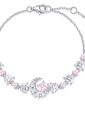 幻梦心月纯银心月相伴银手链女高级感轻奢小众闺蜜生日礼物送女友