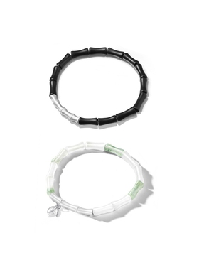 MOSTSHINY竹节转运节节高升上岸S999足银情侣闺蜜手链手串送女友