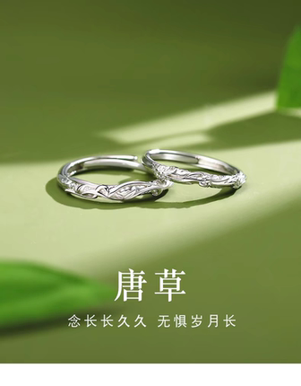 情侣一对戒指男女简约小众刻字闺蜜2026新款不掉色生日礼物送女友