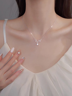 FANFRI穗穗平安S999纯银项链小众个性温柔气质百搭简约轻奢锁骨链