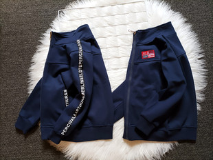 春秋新款童装中小男童纯棉经典休闲拉链开衫夹克外套男生上衣外套