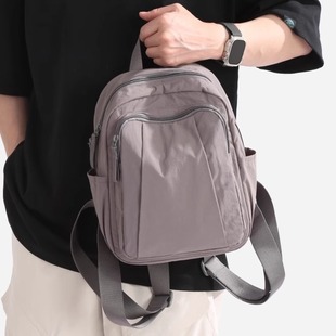 背包 百搭大容量女士双肩包休闲轻便帆布包单肩包男士 2025新款 时尚