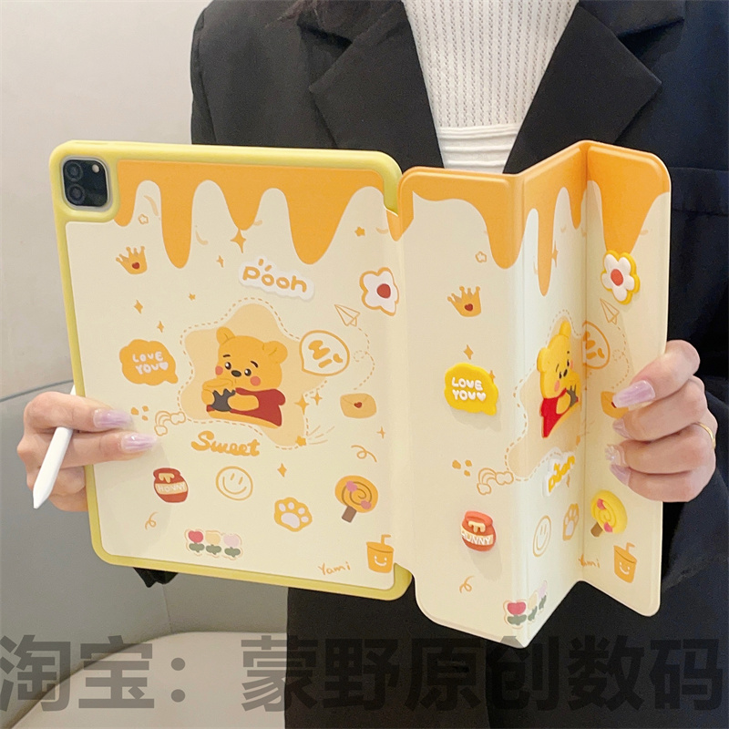 ipad9保护壳ipadair5保护套适用mini6/5苹果ipad2021平板air3/2三折硅胶全包第九代10防摔air4带笔槽防摔软壳