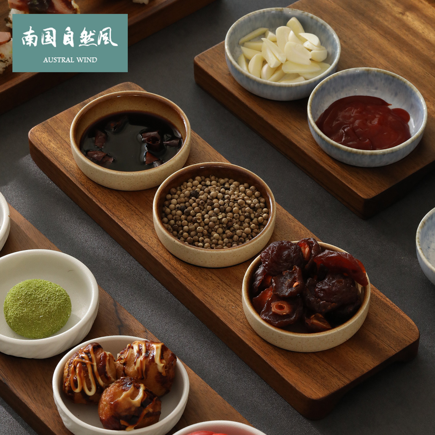 调味碟商用蘸料碟陶瓷酱料碟日式餐具调料碗小菜碟木托盘定制logo,餐饮具,碟,淘宝优惠券,粉丝福利购,淘宝优惠卷