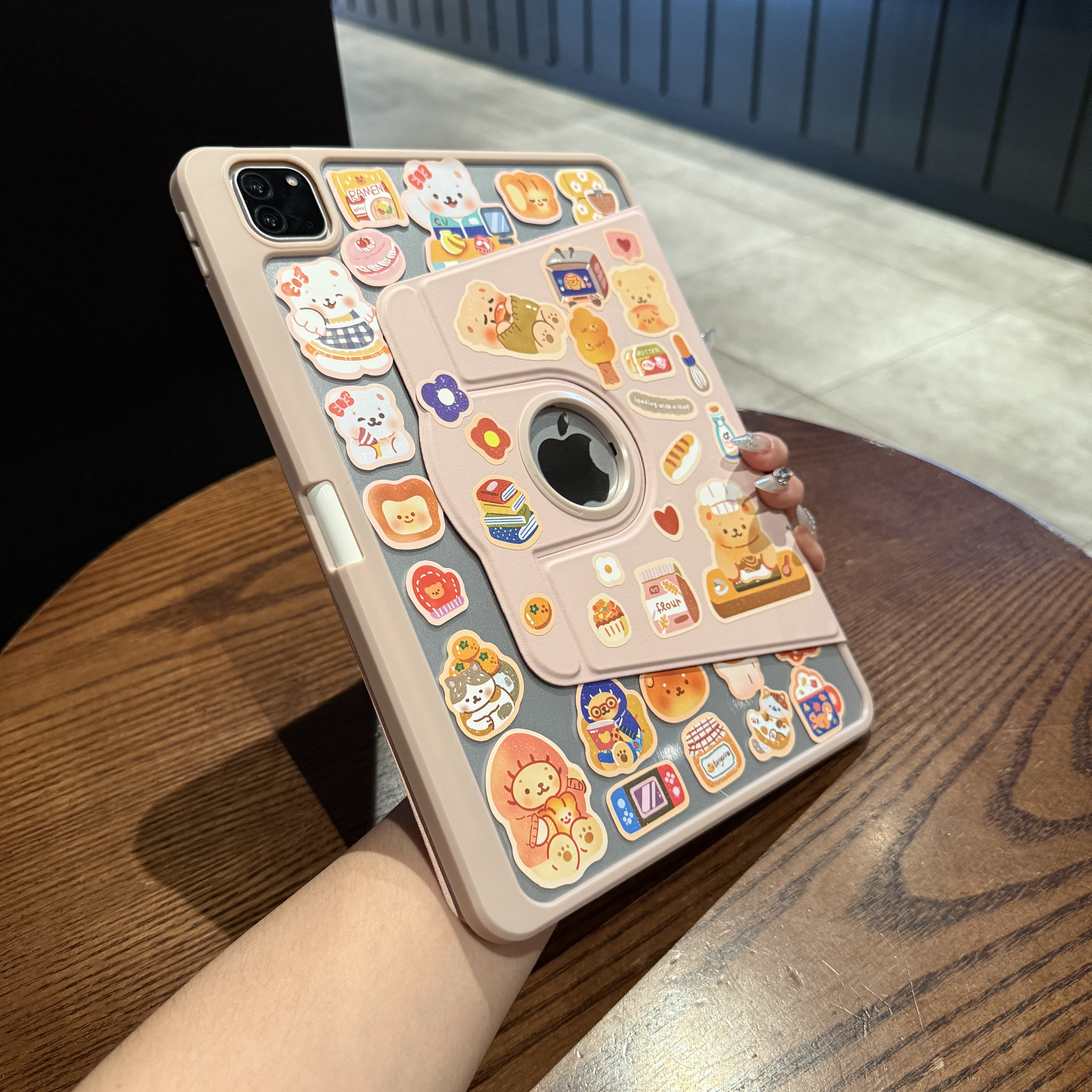 2025新款ipad11保护套带笔槽air7保护壳6透明360旋转2024Pro13寸适用苹果8平板ipad9/10亚克力2021防弯10.2寸