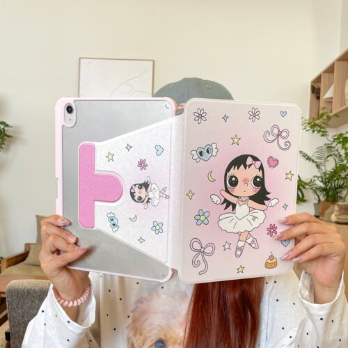 适用ipad11保护壳2026新款第11代9平板保护套air6/7/5/4电脑Pro2024轻薄10.2带笔槽十2021亚克力10.9芭蕾小玉