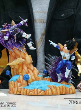 瘾君子 JacksDo jk 贝吉塔vs邱夷 那美克星篇 七龙珠 GK手办雕像