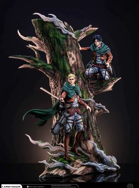 瘾君子 hz hertz 进击的巨人 团长 兵长 最锋利的剑 手办gk雕像