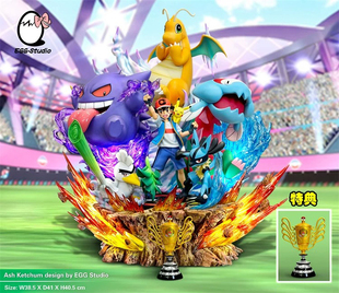 瘾君子 EGG 阿蛋小作坊 夺冠瞬间 小智 口袋妖怪 限量gk雕像手办