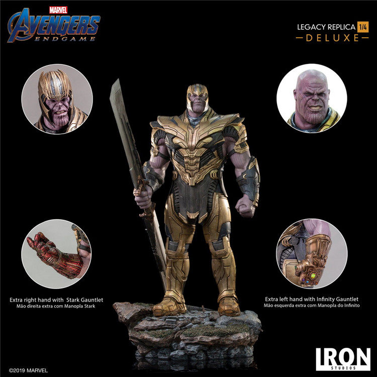 瘾君子 巴西厂Iron 复仇者联盟4 灭霸 1/4 正版授权gk手办雕像