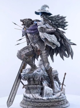 瘾君子 篝火Bonfire & Dtalon 狼与月之公主 艾尔登法环 手办雕像