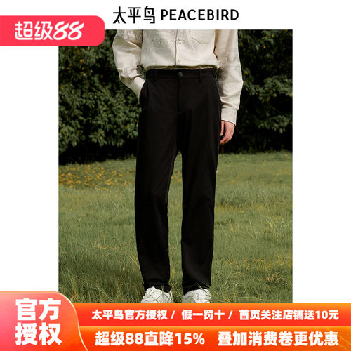 【商场同款】太平鸟男装24春莫代尔弹力舒适修身西裤 B1GAE3X02