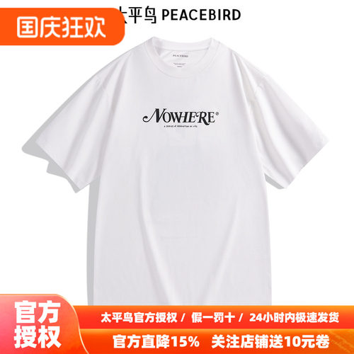太平鸟男装 NiceT秋季潮流短袖T恤B2CNE2201