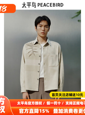 【商场同款】太平鸟男装 2026年春季新款衬衣长袖衬衫男B1CHF1417