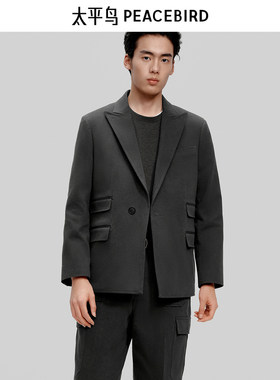 【PETER DO联名】太平鸟男装 休闲西服宽松舒适男士西服B1BBF3C10