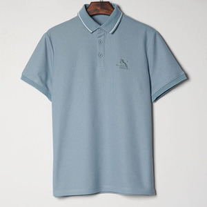 鸟男装短袖Polo衫男2023年夏季新款休闲刺绣t恤男士青年带领上衣