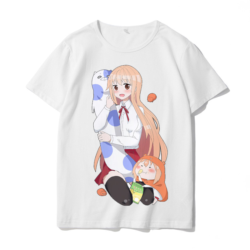 日系动漫图案短袖干物妹小埋t恤土间埋 二次元卡通学生班服定制