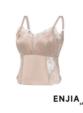 【恩佳N】19姆米真丝弹力段 · 缎面蚕丝蕾丝美背 TG02S242