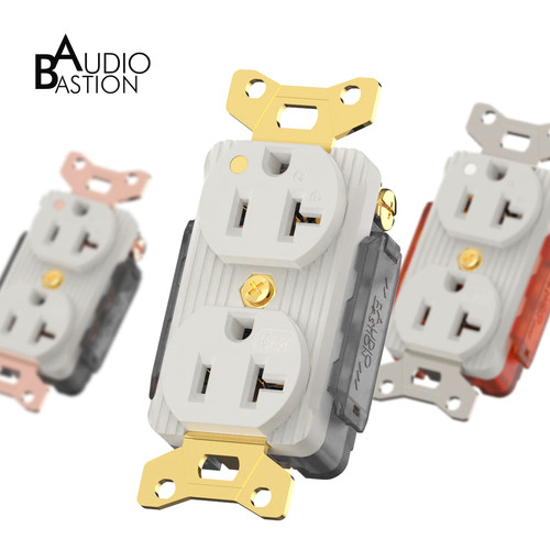 插芯面板墙插紫铜镀金镀铑