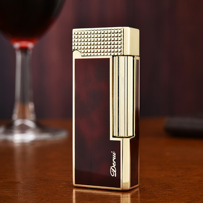 diy侧滑金属超薄小巧气体打火机