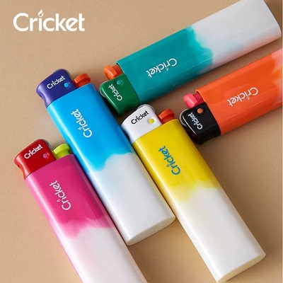 cricket草蜢糖果双色水墨砂轮一次性打火机火石滑轮创意礼