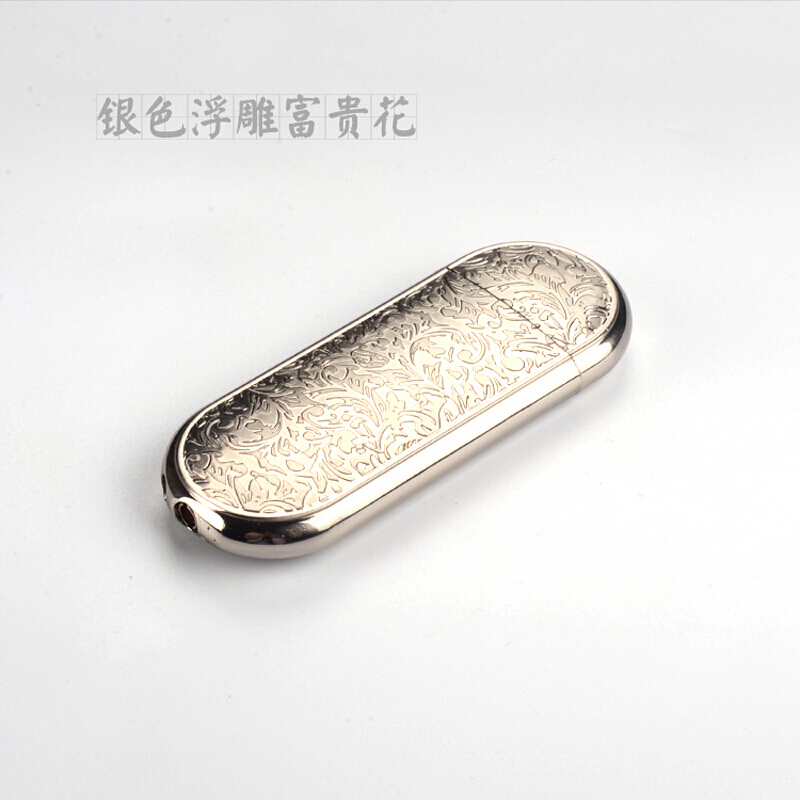 【送气+火石】珍珠机砂轮充气打火机个性刻字明火点烟器礼盒装262