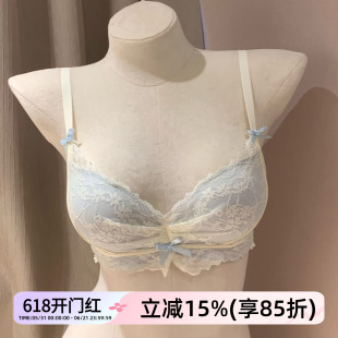 性感蕾丝内衣女小胸聚拢显大收副乳防下垂纯欲风法式无钢圈文胸罩