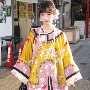 千黛远山【繁花锦瑞】重工刺绣古董衣华服新中式清汉女原创设计