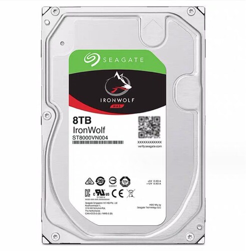 全新Seagate/希捷酷狼ST8000VN004 8T硬盘 NAS服务器台式机械硬盘