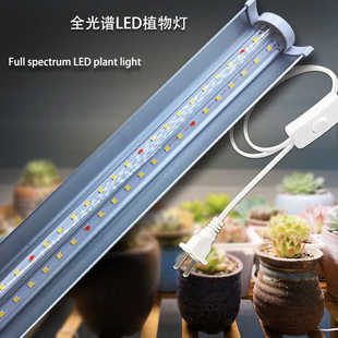 LED全光谱T8植物生长灯多肉上色防徒补光灯管绿热植花烛蔬菜灯条