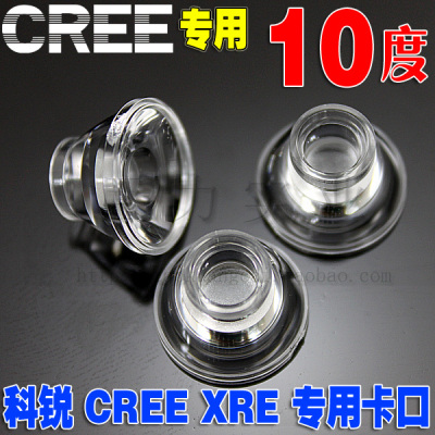 LED头灯手电筒聚光透镜CREE