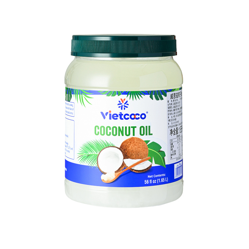 VIETCOCO椰子油1.65L冷压初榨100%0反式脂肪家用沙拉烘焙蛋糕