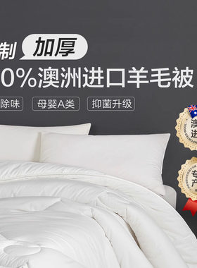 博洋澳洲羊毛春秋被芯加厚冬被子