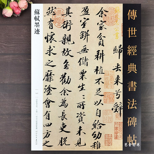 苏轼墨迹28幅书法字帖行书临摹