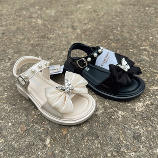 思加图童鞋专柜正品夏款女童时尚公主露趾休闲舒适凉鞋97501