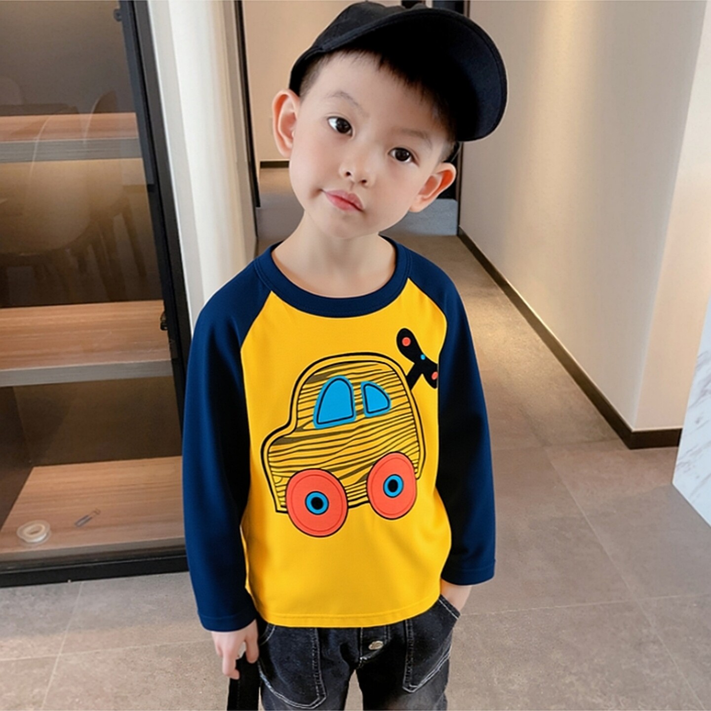 2026童装春季新品打底衫 儿童韩版长袖男童T恤宝宝体恤男孩子纯棉