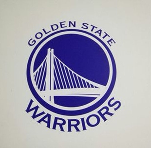 饰贴纸体育 NBA勇士队队标墙贴金州勇士队logo贴画宿舍卧室装 包邮