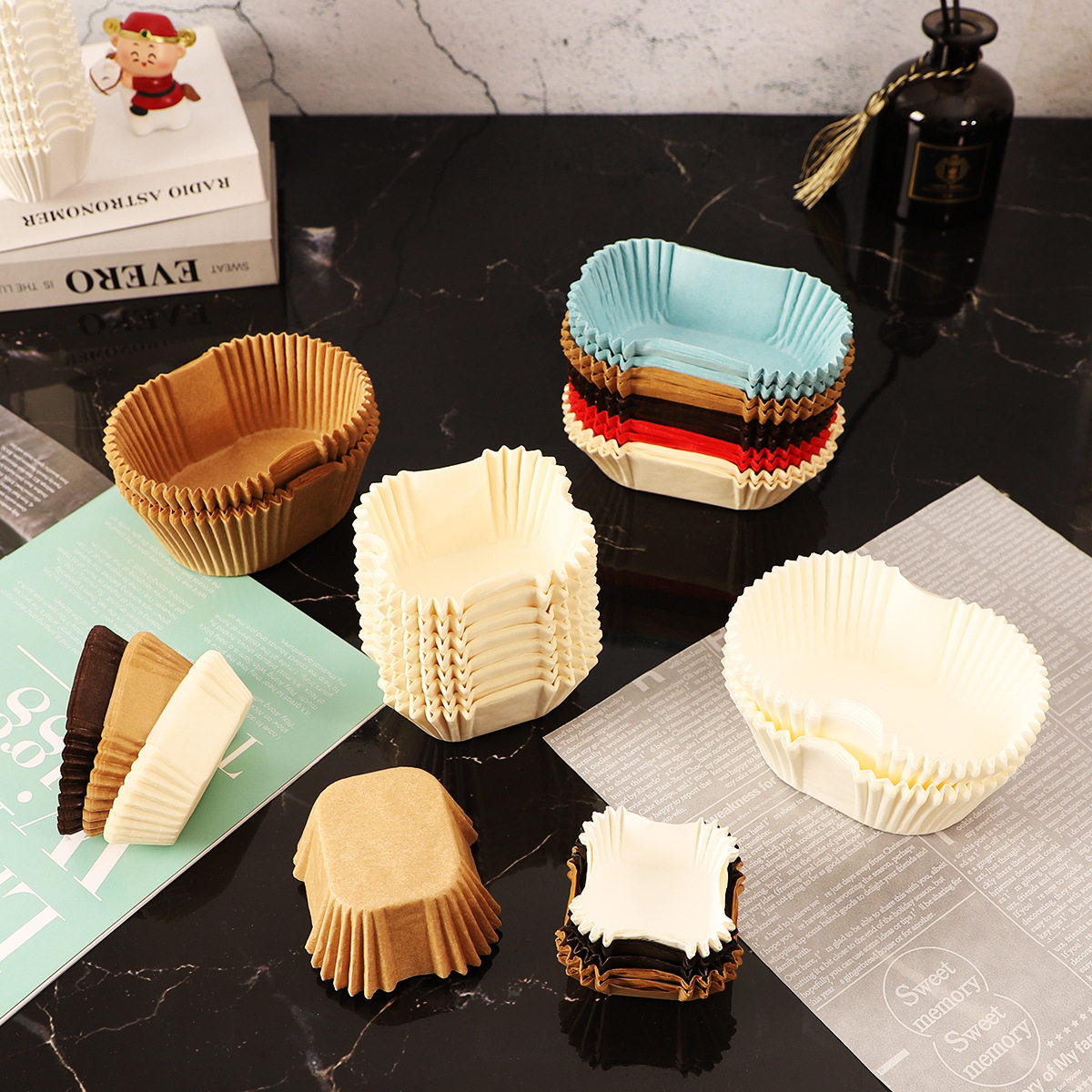 大号长方形不粘防油烘焙纸杯耐高温防油纸蛋糕戚风磅蛋糕面包纸托