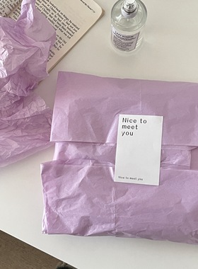ins风温柔浅紫色雪梨纸礼物包装纸礼盒打底纸拍照背景花束