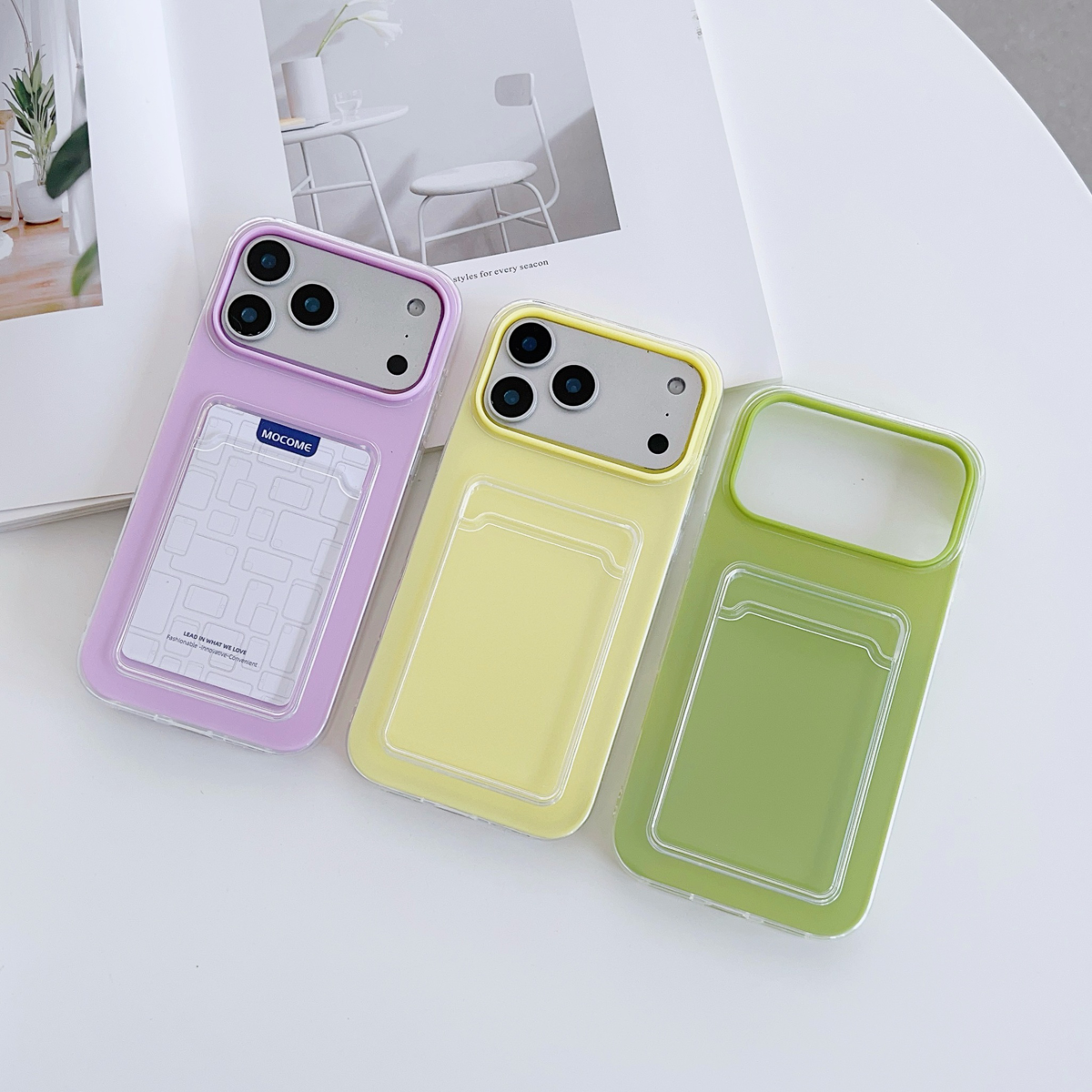 ins夏日多巴胺简约果冻卡包适用苹果15手机壳iphone17promax保护套14pro透明13新款7/8硅胶xs防摔11