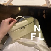 进口小牛皮 LP奶昔白饭盒包手提斜挎包 高版 本 NEW FOOLLAND