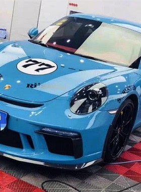 适用保时捷911 997改装GT3款大包围前后杠侧裙尾翼911.1-911.2