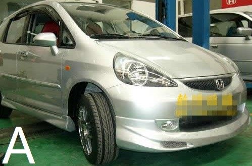 03-07飞度gd3改装尾翼 04/05/06fit前后唇侧裙大加装小包围