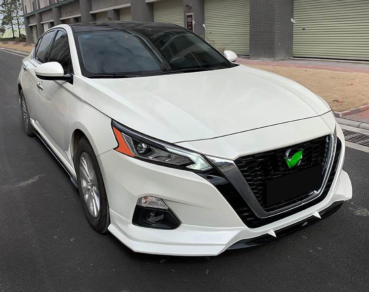 pp塑料19-20款天籁改装小包围 七代天籁加装前铲后唇侧群扰流尾翼