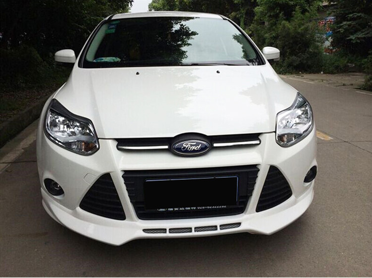 pp塑料12-14款福克斯小包围改装 13两厢三厢前后唇侧裙加装大尾翼