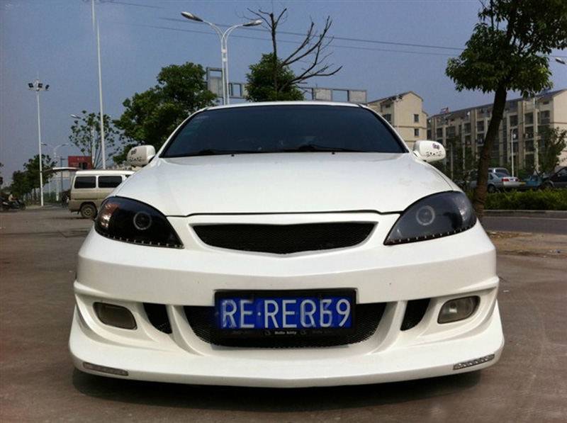 两厢凯越hrv大包围改装/前后保险杠侧裙机盖/上翼顶翼/大小包围