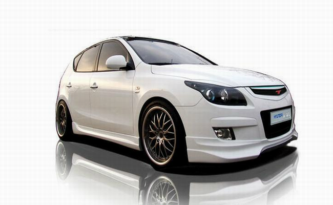 pp塑料适用于09-12款现代i30小包围改装10/11款i30前后唇侧裙尾翼