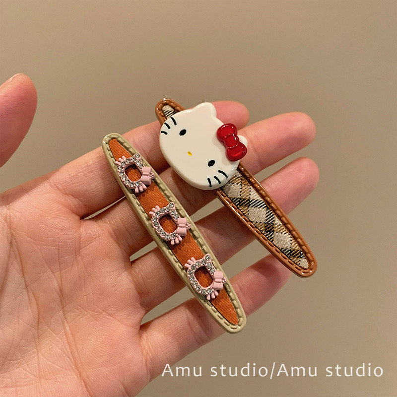 一对装~可爱KT猫咪发夹女甜美前额碎发BB夹侧边刘海夹边夹一字夹,饰品/流行首饰/时尚饰品新,发饰,淘宝优惠券,粉丝福利购,淘宝优惠卷