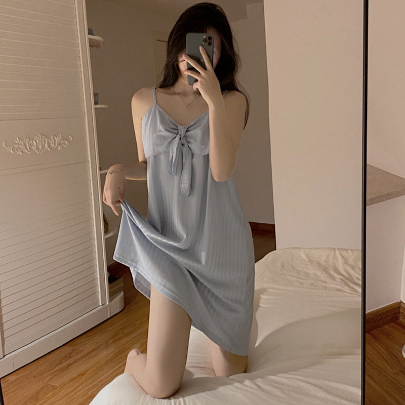 吊带性感女士可外穿夏季韩版公主睡袍/浴袍
